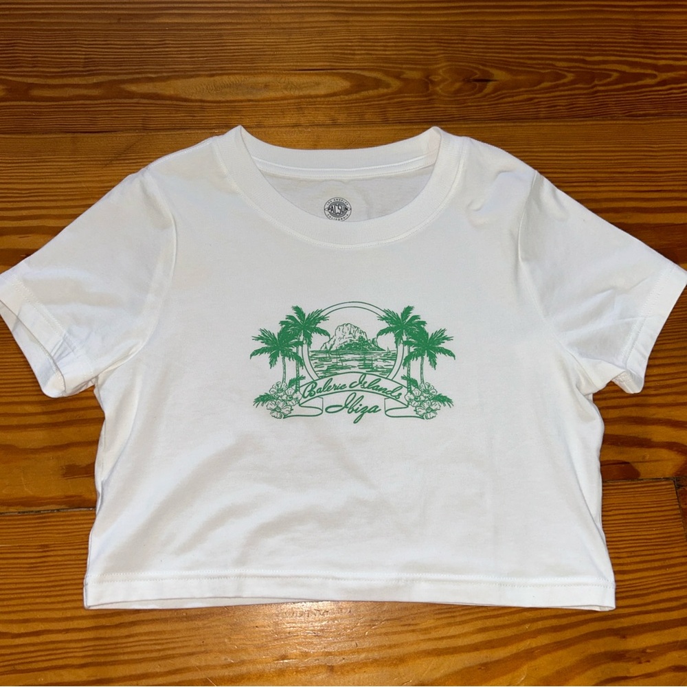 Pacsun white crop top